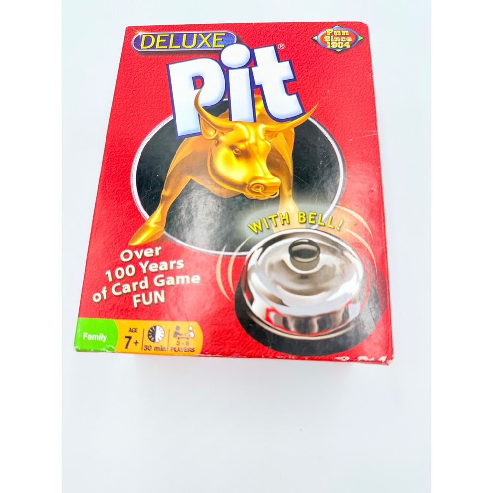 Deluxe Pit Card Game with Bell Classic CommodityTrading Game 3-8 Players Ages 7+